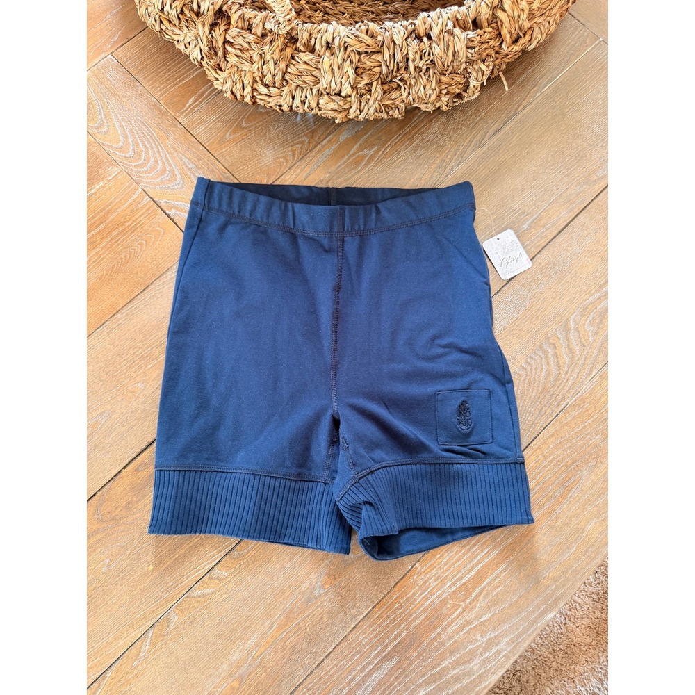 Free People Movement Victory Biker Shorts Womens Stone Blue Size M